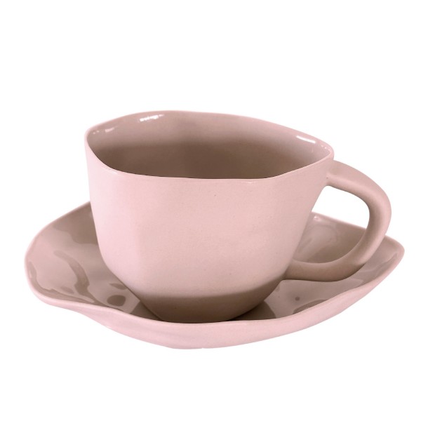 Latte & Tea Mug with Saucer
