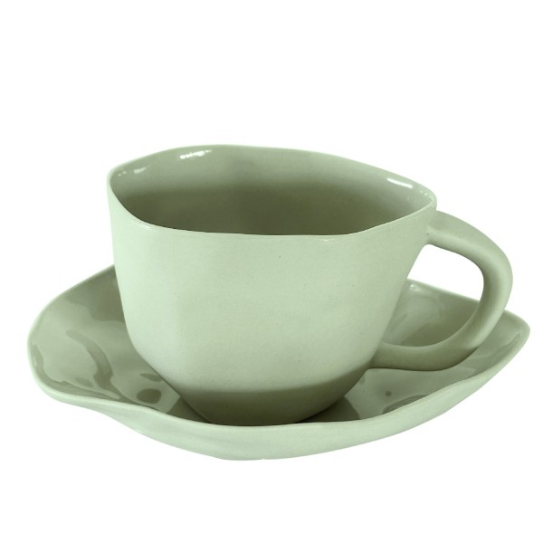 Latte & Tea Mug with Saucer